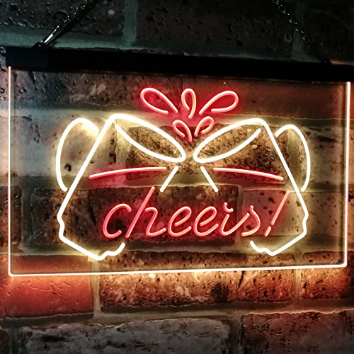 Cheers! Dual LED Neon Light Sign